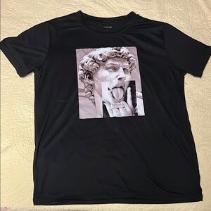 Helmut Lang Black Graphic T-Shirt